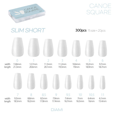 DIAMI Canoe Square Slim Short 300pc