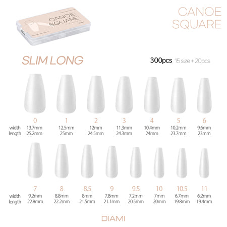 DIAMI  Canoe Square Slim Long 300pc