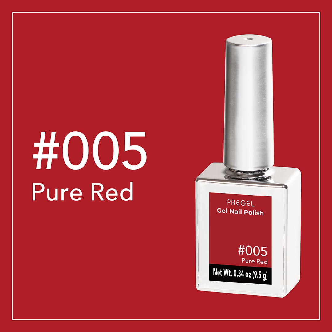 Pregel Gel Nail Polish Pure Red #005