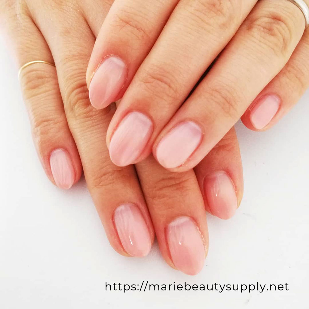 Natural Pink Beige Gradation. Nail Art Gallery by MARIE BEAUTY SUPPLY.