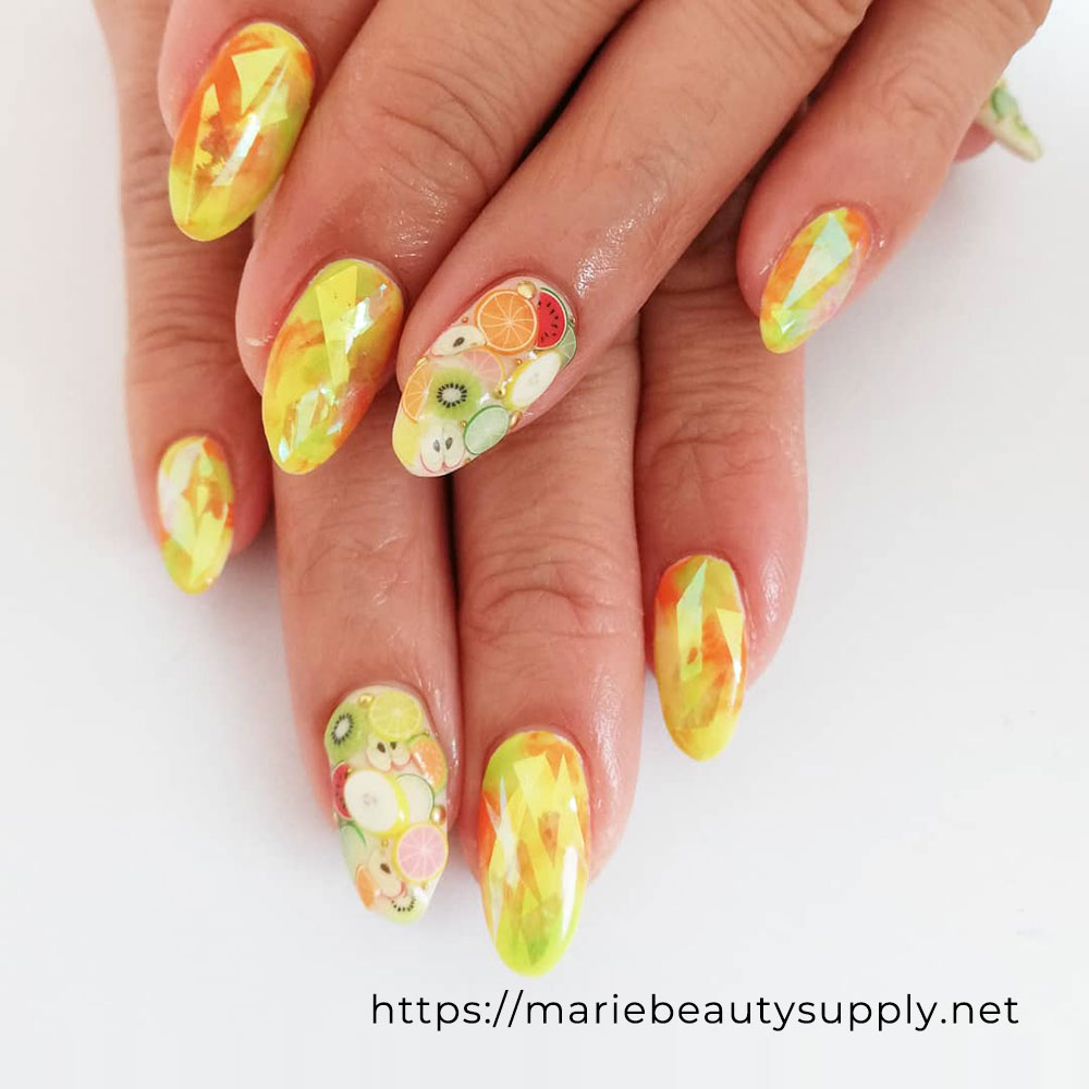 Passionately Fruity. Nail Art Gallery by MARIE BEAUTY SUPPLY.