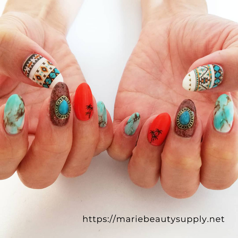 Nail Art Airbrush Stencils Sticker 10 Styles Patterned Stickers Airbrush  Decals Beauty Manicure Supply Nail Designs Sticker - Stickers & Decals -  AliExpress