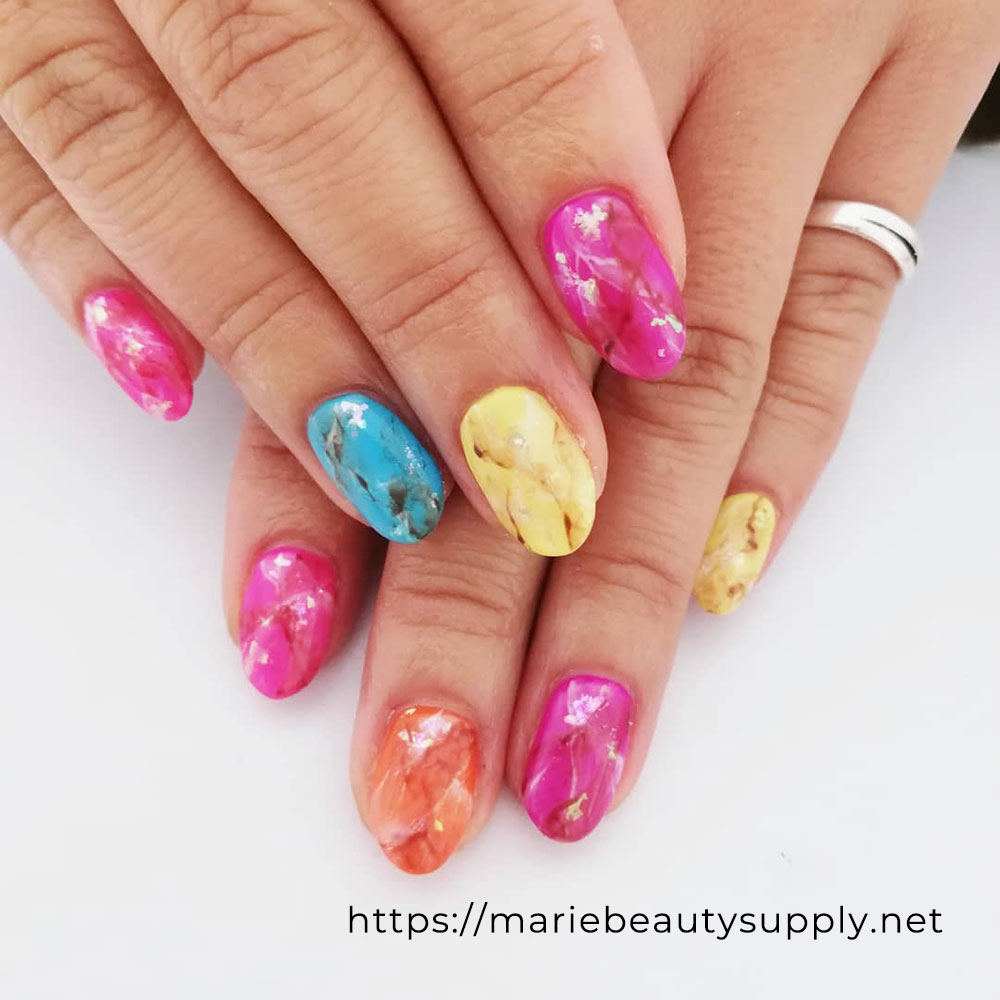 10+ Almond Marble Nails Ideas – OSTTY