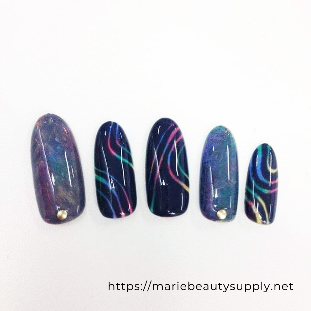 Colorful Chic Nails. Nail Art Gallery by MARIE BEAUTY SUPPLY