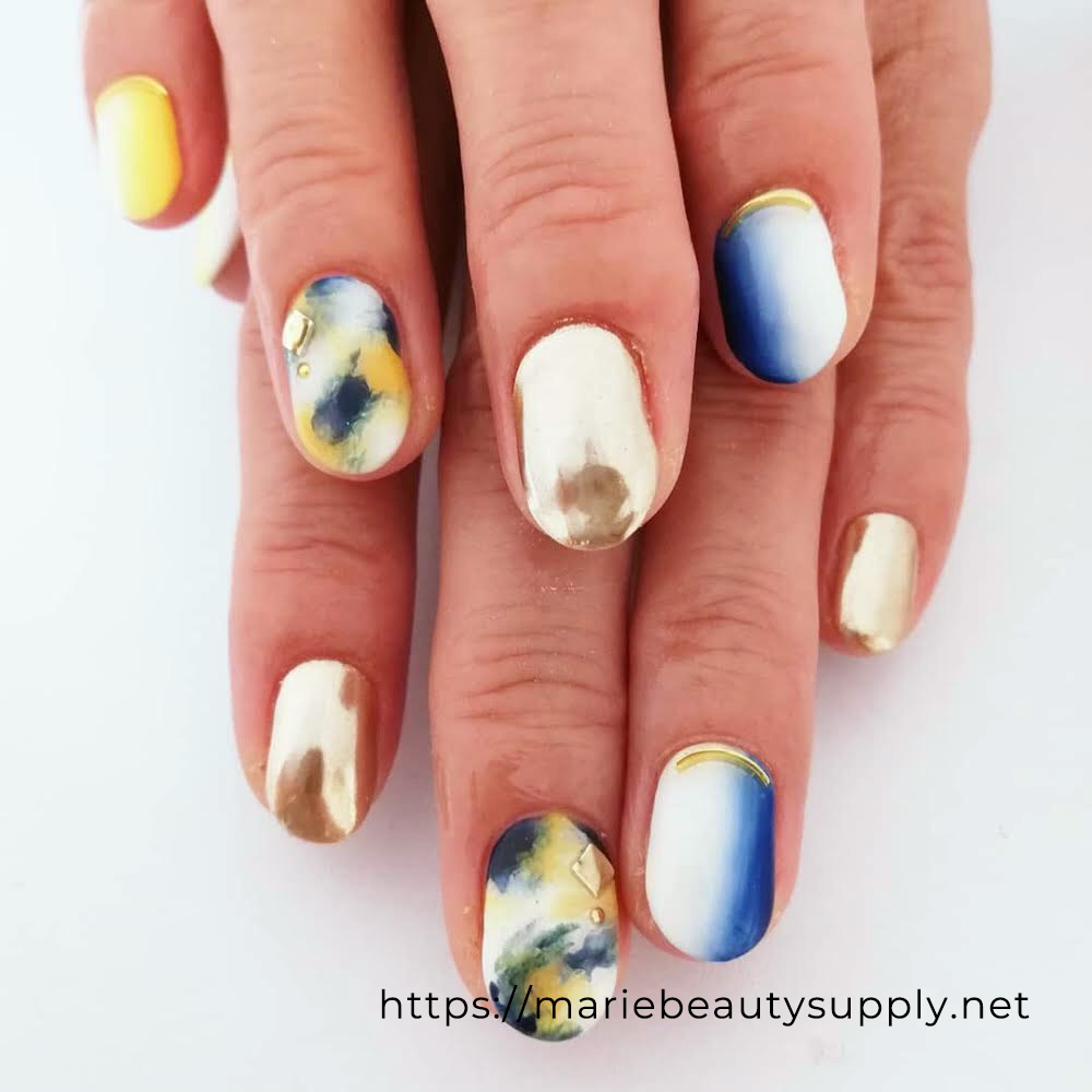 Tie Dye Nails. Nail Art Gallery by MARIE BEAUTY SUPPLY