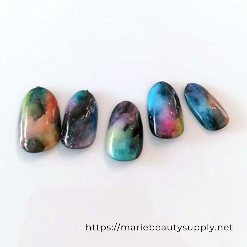 Easy, Fast, and Colorful Galaxy NailS.