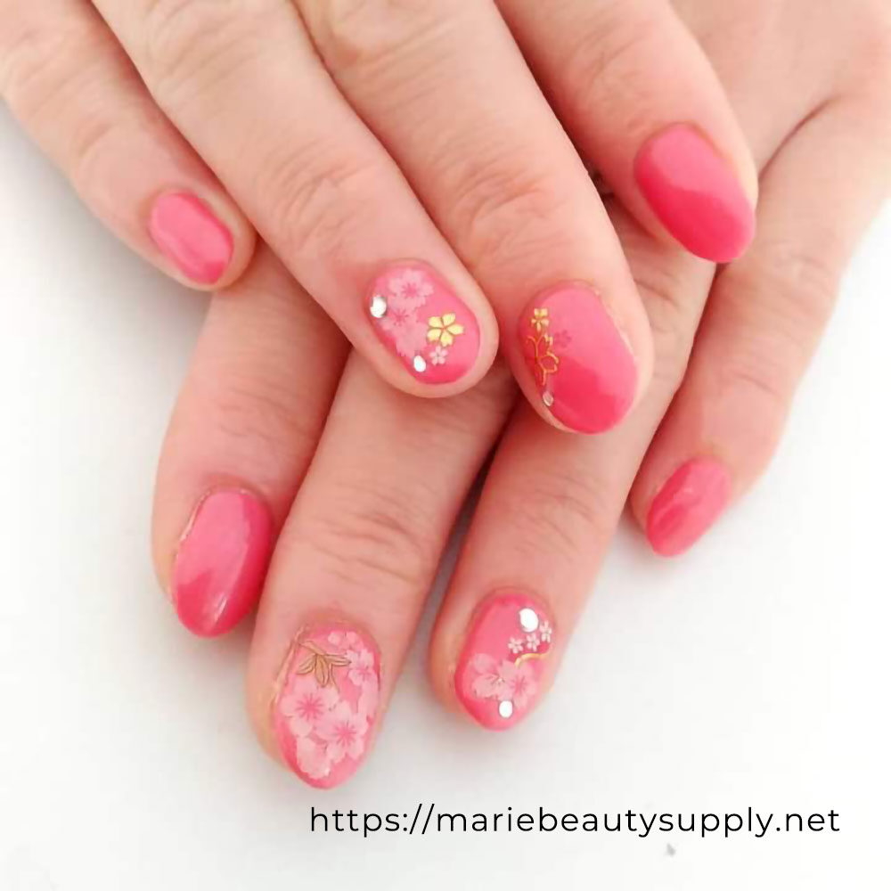 Cherry blossoms nails