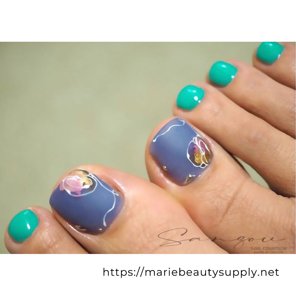 Flower nail Art.