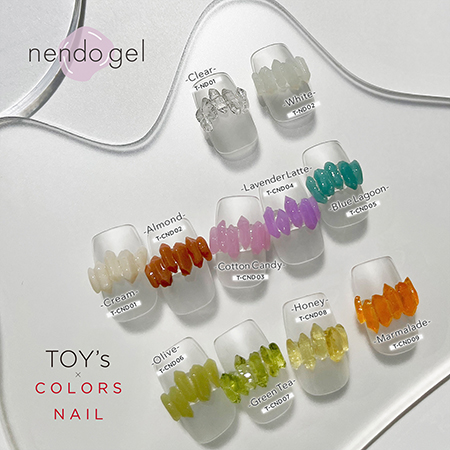 TOY's × INITY nendo gel Colors Nail 9 color set